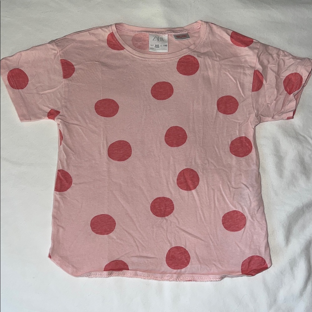 Zara polka dot t-shirt for little girl
